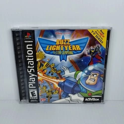 Buzz Lightyear of Star Command (Sony PlayStation 1) CIB W Reg Card - Free Ship
