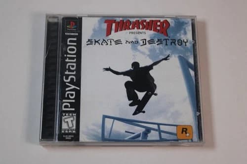 Thrasher Skate and Destroy (Sony PlayStation PS1, 1999) Complete, tested