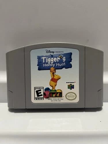 Disney Tigger's Honey Hunt for Nintendo 64 N64 *Authentic* TESTED - MINT
