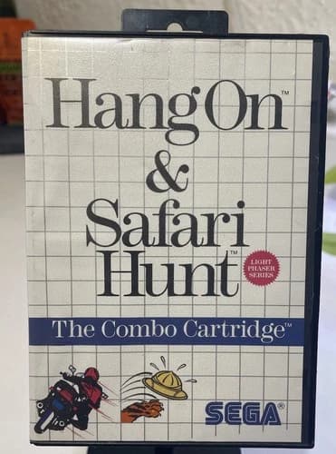 Hang-On And Safari Hunt - Sega Master System Mint ‼️