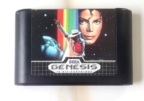 SEGA GENESIS 1990 MICHAEL JACKSON'S MOONWALKER CARTRIDGE 16 BIT