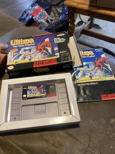 Ultima The False Prophet Super Nintendo SNES CIB Complete Manual