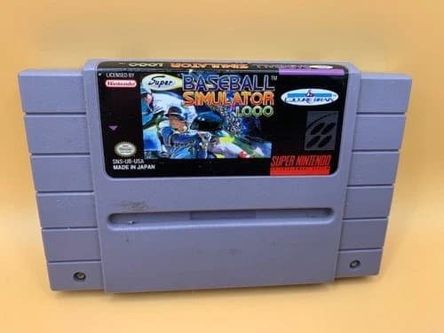 Super Baseball Simulator 1.000 Super Nintendo (1991)...