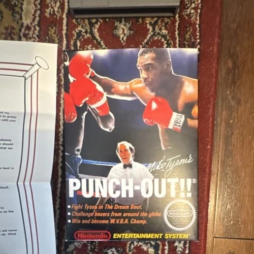 Mike Tyson's Punch-Out!! Nintendo NES Complete with Box, Manual, Inserts