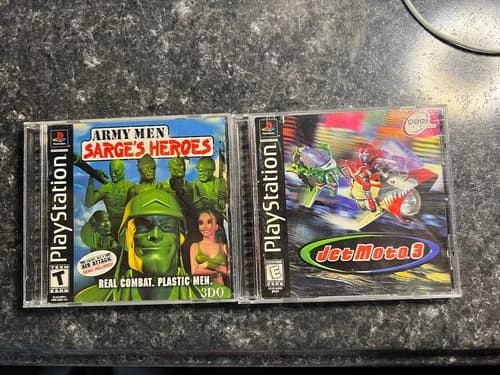 Army Men Sarge’s Heroes And Jet Moto 3 PlayStation
