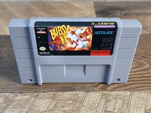 Bubsy II 2 (Super Nintendo SNES, 1994) Game Only - Tested