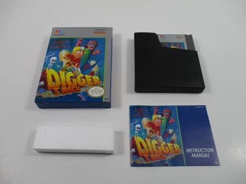 DIGGER T. ROCK: THE LEGEND OF THE LOST CITY Nintendo NES Game CIB Authentic!