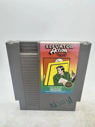 Elevator Action -- NES Nintendo Original Classic Authentic Game TESTED