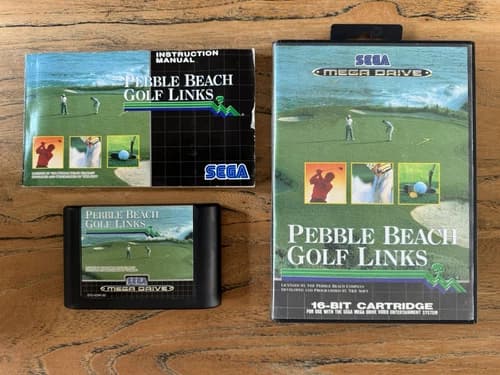 Pebble Beach Golf Links Sega Mega Drive Complete🔥HOT GAME🔥