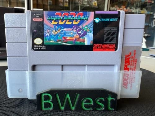 Super Baseball 2020 SNES Super Nintendo Cartridge Tested And Working