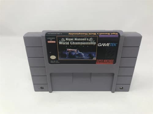 Nigel Mansell's World Championship F1 - Super Nintendo Snes - Game Cartridge