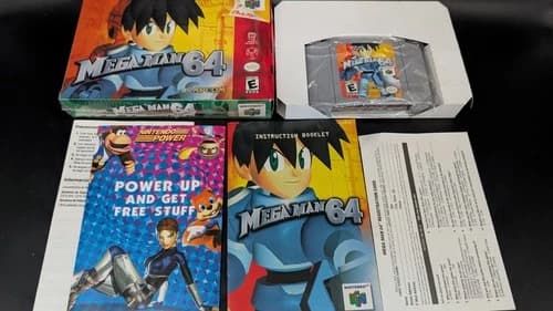 Mega Man 64 (Nintendo 64, 2001) Box Manual Complete CIB N64