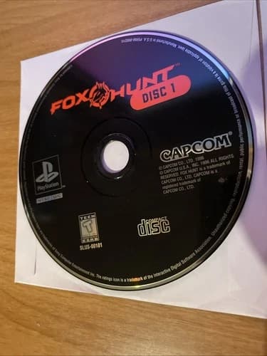 Fox Hunt (Sony PlayStation 1, 1996) Very Good Discs Only Rare Tested PS1