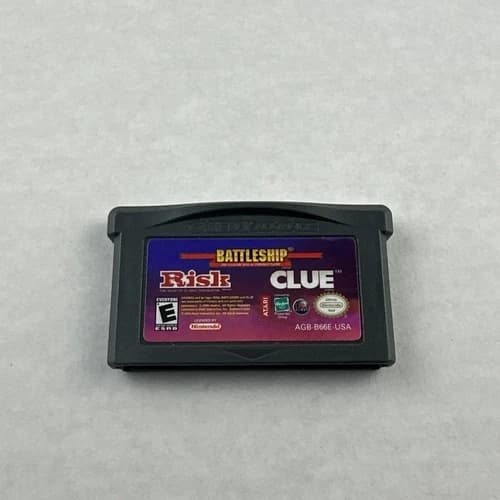 Risk Battleship Clue (Game Boy Advance, 2005) Cartridge - Tested and Working
