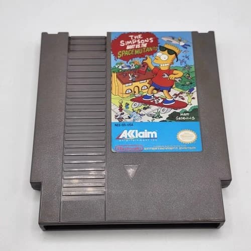 The Simpsons Bart vs The Space Mutants Nintendo NES Video Game Tested