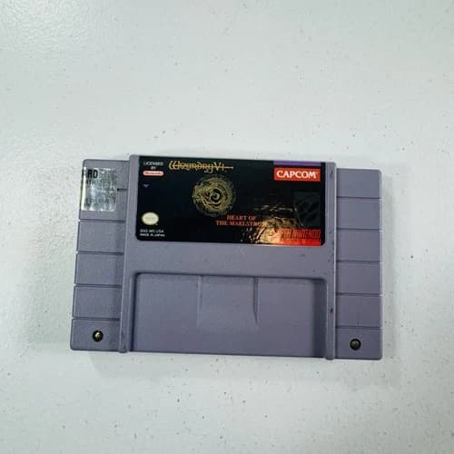 Vintage Wizardry VI Heart of the Maelstrom SNES Super Nintendo Game Capcom USA