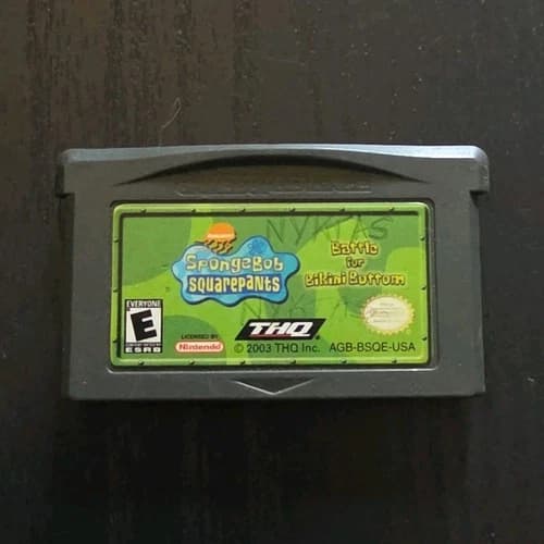 THQ SpongeBob SquarePants Battle for Bikini Bottom Game Boy Advance 2003 E