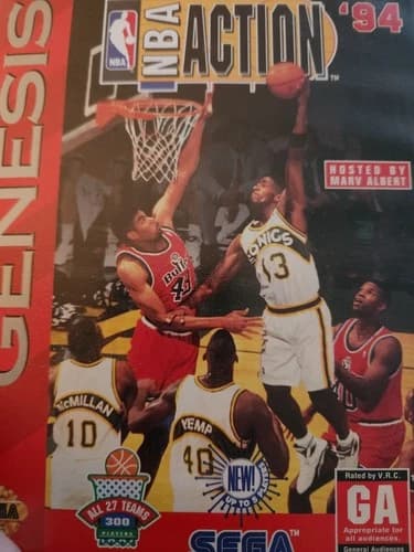 NBA Action '94 (Sega Genesis, 1994) plus CF usa 96. madden 97