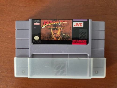 INDIANA JONES GREATEST ADVENTURES for Super Nintendo SNES. Authentic and Tested.