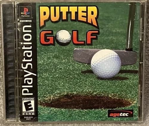 Putter Golf (PlayStation 1 PS1, 2001) Complete w/ Manual CIB Black Label L.N.