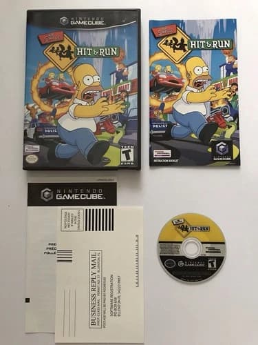 Nintendo Gamecube -The Simpsons Hit and Run - Used CIB TESTED