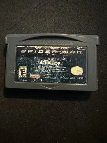 Spider-Man (Nintendo Game Boy Advance GBA, 2002) Cartridge Only/Authentic/Tested