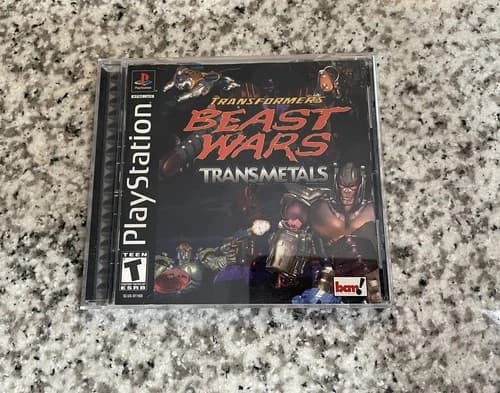 Transformers Beast Wars Transmetals PS1 (Sony PlayStation 1, 2000) CIB Excellent