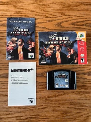Nintendo 64 N64 Authentic WWF No Mercy CIB