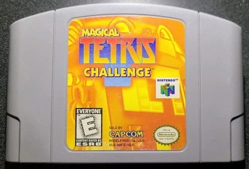 Magical TETRIS Challenge (Nintendo 64) N64 Vintage Authentic - CLEANED & TESTED