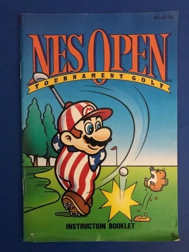 NES Open Tournament Golf Nintendo Complete In Box w/ original inserts