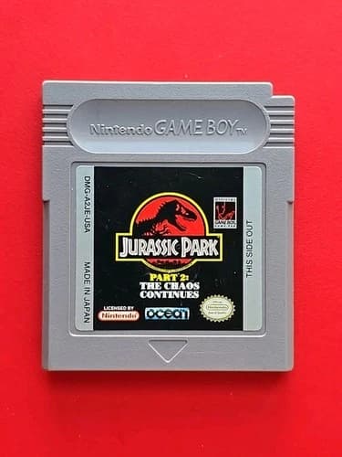 Game Boy Jurassic Park Part 2 The Chaos Continues Nintendo GB Original Authentic