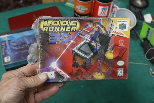 Lode Runner 3-D (Nintendo 64, 1998) N64 NEW WITH A BAD SEAL
