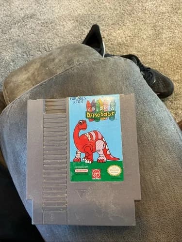 Nintendo NES Color a Dinosaur Cartridge Authentic, Tested Working