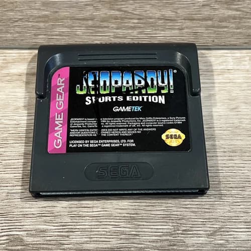 Jeopardy!: Sports Edition - Sega Game Gear - Game Only