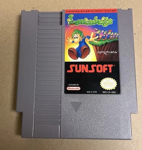 LEMMINGS Game Cartridge for the Nintendo NES