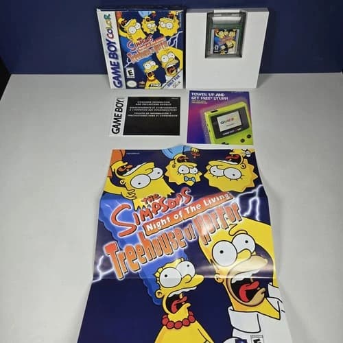Simpsons: Night of the Living Treehouse of Horror (Nintendo Game Boy Color) CIB