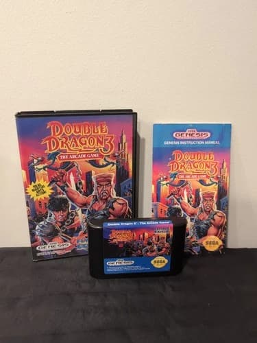 Double Dragon 3: The Arcade Game (Sega Genesis, 1992) CIB