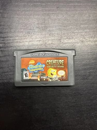 SpongeBob Creature From The Krusty Krab Nintendo GameBoy Advance