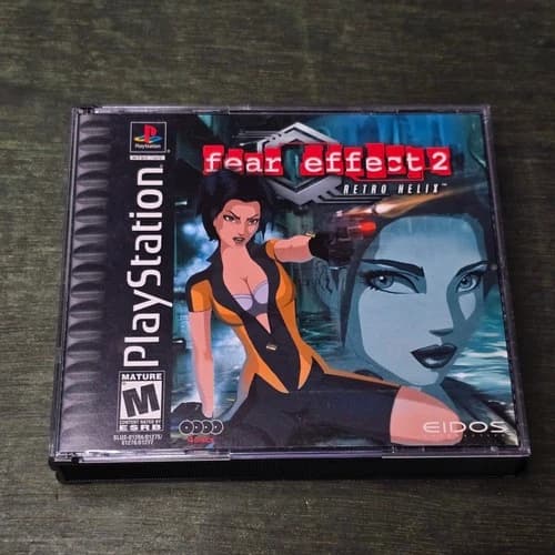 Fear Effect 2 Retro Helix Sony PlayStation 1 PS1 2001 4-Disc Set SLUS-01266 NTSC