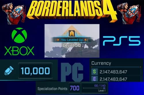 ✨Borderlands 4 Max Level Full SDU Max Money/Eridium Legendary Gear Pick-Up✨