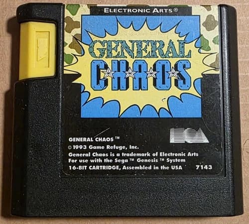 General Chaos (Sega Genesis, 1993) Authentic Cartridge Only Tested Works