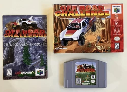 Off-Road Challenge N64 Game Complete Authenic CIB Designed For Use w/Rumble Pack