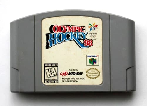 Olympic Hockey 98 (Nintendo 64, 1998) N64 TESTED