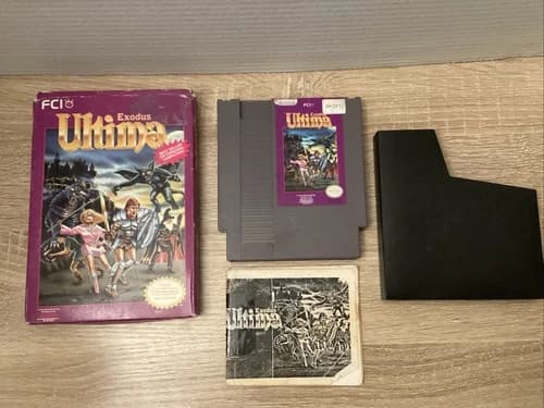 ULTIMA EXODUS Nintendo NES (1988) CIB with Manual TESTED ~ WORKS