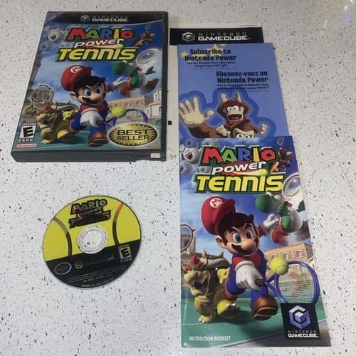 Mario Power Tennis COMPLETE (Nintendo GameCube, 2004) CIB Game