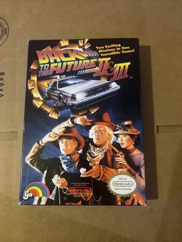Back To The Future 2 And 3 NES Cib Great condition great box