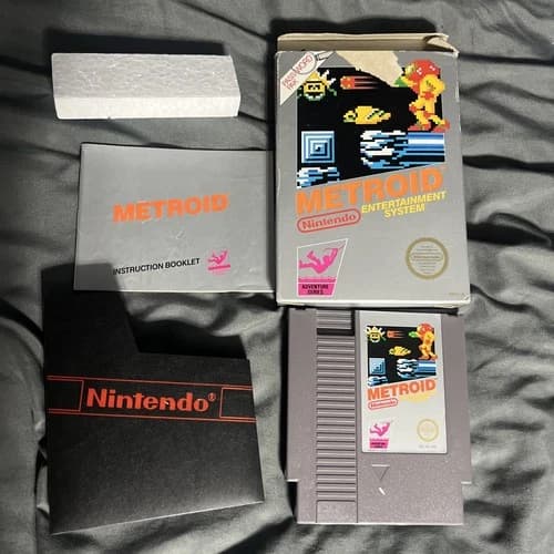 Metroid Nintendo NES Complete in Box CIB Authentic Tested/Working RARE