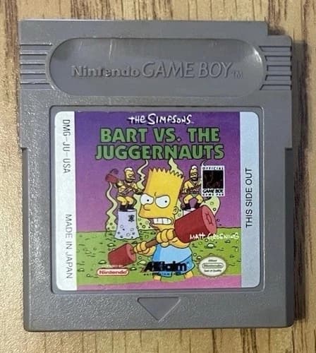 Simpsons: Bart vs. the Juggenauts (Nintendo Game Boy, 1992) Tested
