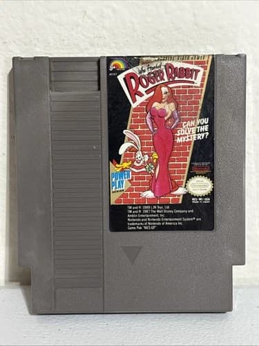 Who Framed Roger Rabbit (Nintendo NES 1989) Cartridge Only TESTED WORKING