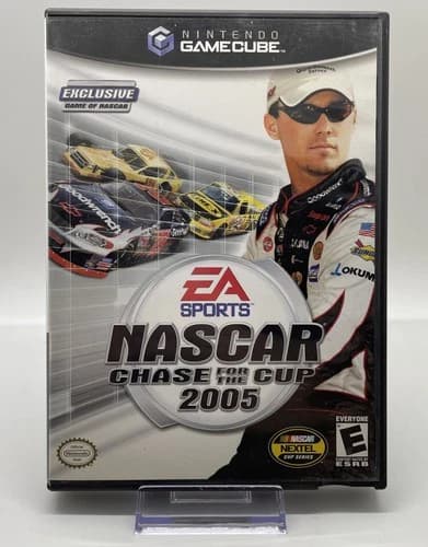 NASCAR 2005: Chase for the Cup (Nintendo GameCube, 2004) Complete With Manual